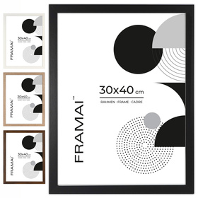 Czarna ramka na zdjęcia o rozmiarze 30x40 cm