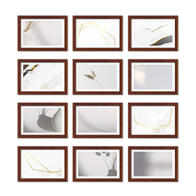 Zestaw ramek  PINIA 3 GF0026 - galeria ramek na 12 zdjęć