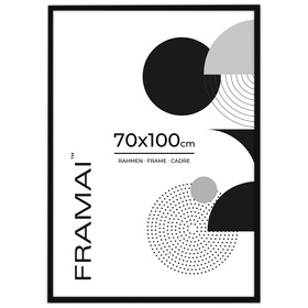 Czarna ramka na zdjęcia o rozmiarze 70x100 cm